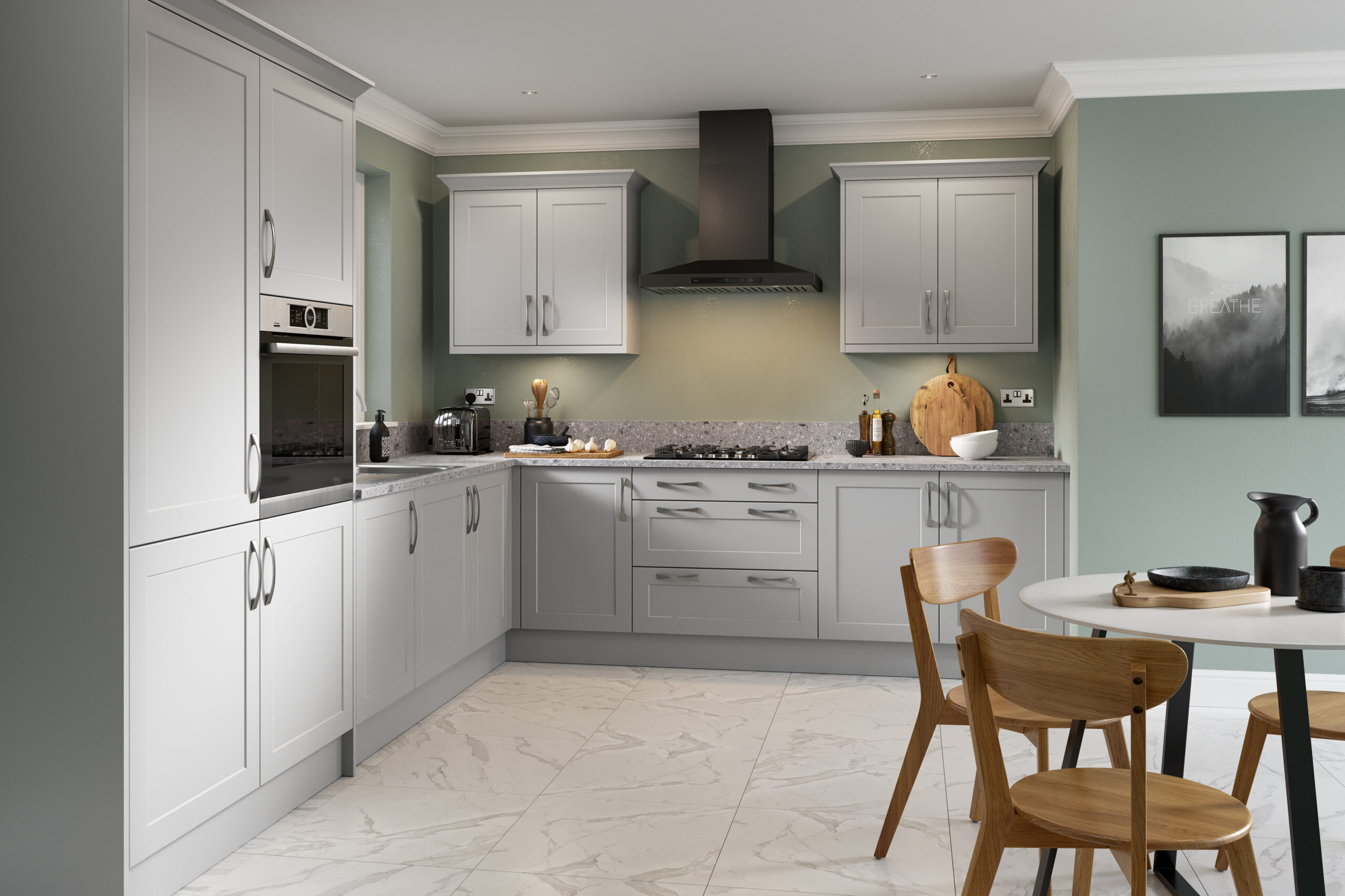 Example of a U-shaped kitchen
