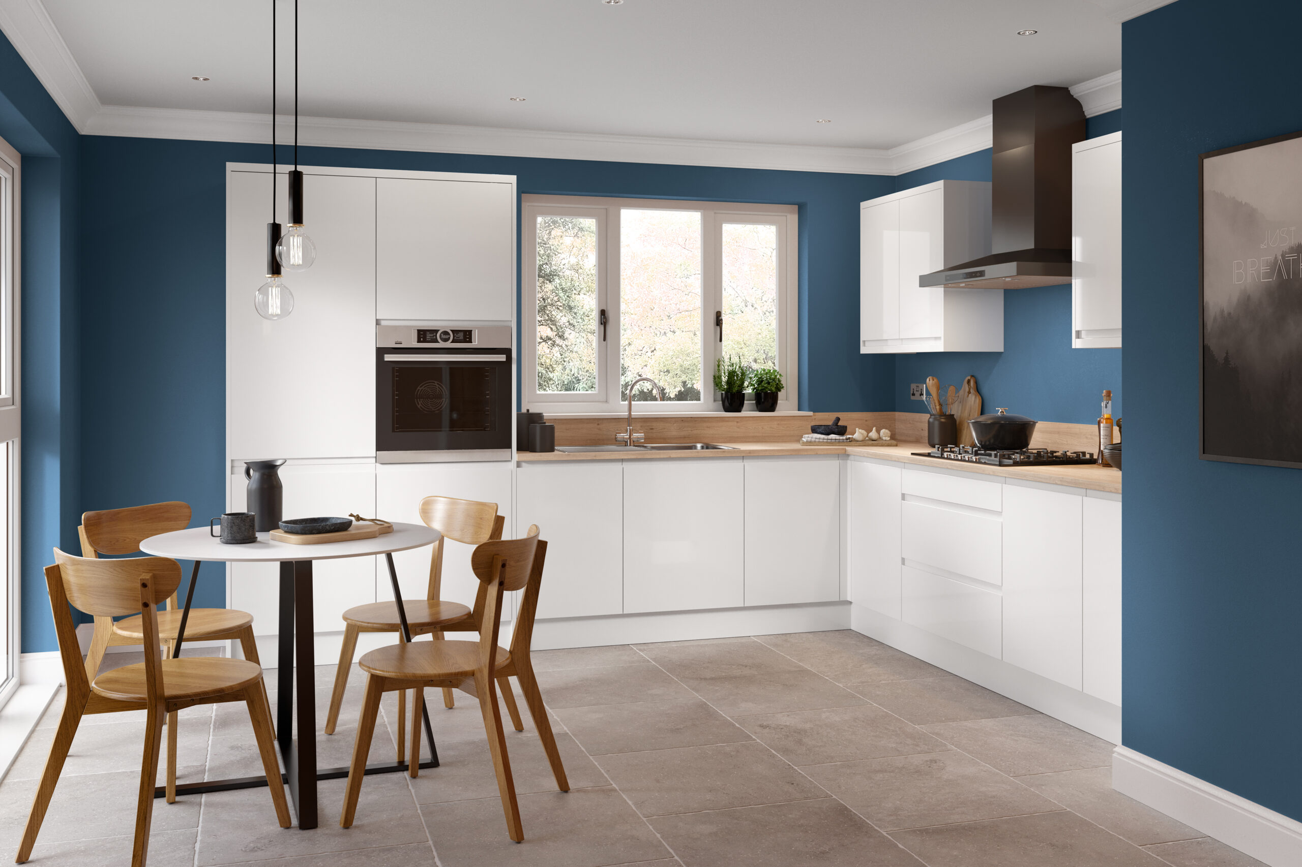 Example of an l-shaped kitchen